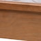 Baxton Studio Blossom Classic and Traditional Ash Walnut Finished Wood and Rattan King Size Platform Bed 236-12770-ZORO - alternate 3